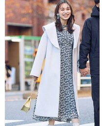 MERCURYDUO | ショールカラーロングコート(ステンカラーコート)