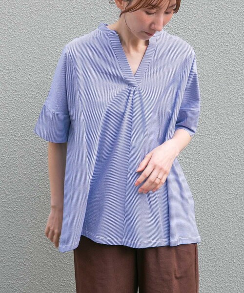 ITEMS URBANRESEARCH（アイテムズ アーバンリサーチ）の「フハクライクスキッパープルオーバー（Tシャツ/カットソー・レディース・BLU/BLK/WHT・FREE）」の21枚目の写真