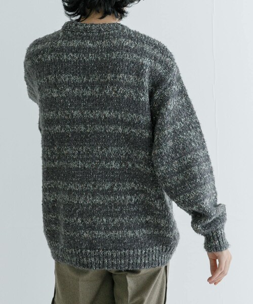 URBAN RESEARCH(アーバンリサーチ)の「URBAN RESEARCH iD ブークレメランジニット(ニット/セーター・メンズ・GRAY/BEIGE・M/L)」の6枚目の写真
