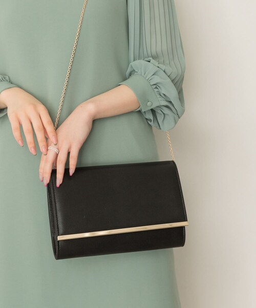 RODE SKO（ロデスコ）の「サブバッグ付3WAYパーティクラッチ（クラッチバッグ・レディース・BLACK/GOLD/SILVER・one）」の5枚目の写真