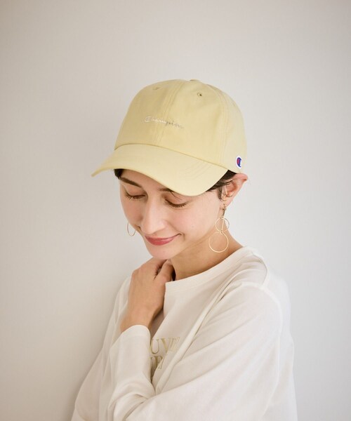 ROPE' PICNIC（ロペピクニック）の「【Champion/チャンピオン別注】Long visor cap/遮熱（キャップ・レディース・チャコール/キナリ/ブラウン/イエロー系・F）」の9枚目の写真