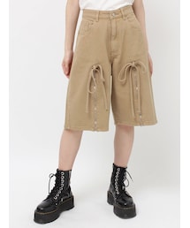 jouetie | ジップスリットデニムハーフパンツ(デニムパンツ)