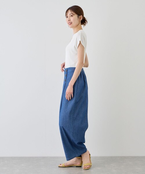 Jayro（ジャイロ）の「デニムワイドパンツ（デニムパンツ・レディース・ブラック/ブルー・F）」の22枚目の写真