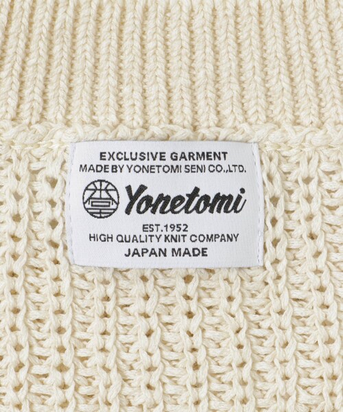 THE GOODLAND MARKET（ザグッドランドマーケット）の「米富繊維　WASHI COTTON TAPE KNIT PULLOVER（ニット/セーター・レディース・62BLUE/14BLACK/40IVORY/50LIME・1/3）」の15枚目の写真