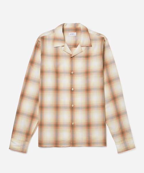 Saturdays NYC(サタデーズ ニューヨークシティ )の「Marco Plaid Ls Shirt(シャツ/ブラウス・メンズ・ベージュ/ダークグリーン・L/M/S/XL/XS)」の4枚目の写真