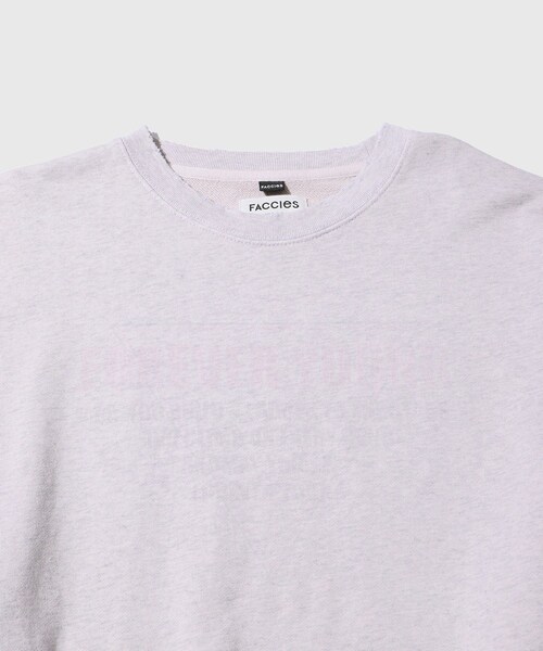 ADAM ET ROPE'（アダムエロペ）の「【FACCIES/ファッチーズ】AGING FADE SWEAT(SOFT)（スウェット・メンズ・ブラック/グレー・1/2）」の7枚目の写真