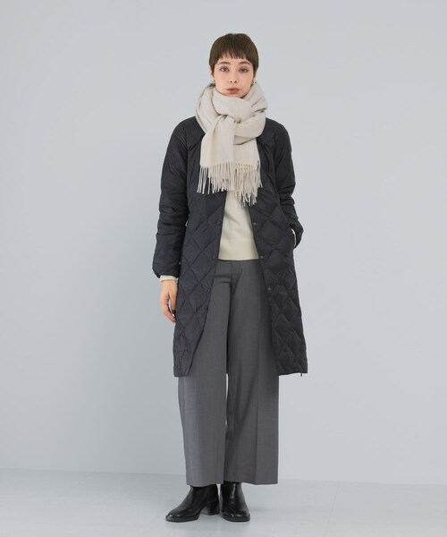 URBAN RESEARCH ROSSO（アーバンリサーチロッソ）の「TAION　CREW NECK LONG DOWN COAT（その他アウター・レディース・BLACK/GBEIGE/OFFWHITE/DCHOCO/BRICKBROWN/DNAVY・M/L）」の17枚目の写真