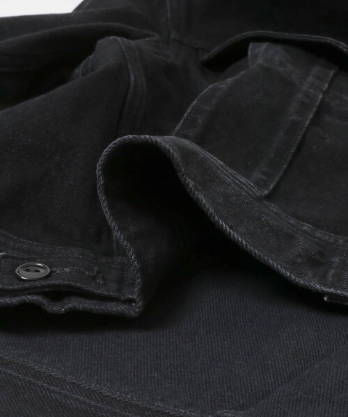 URBAN RESEARCH ROSSO(アーバンリサーチロッソ)の「『別注』Lee×ROSSO 2WAY COLLAR SHORT JACKET(デニムジャケット・レディース・OW BLACK/OW BLUE・Short)」の10枚目の写真