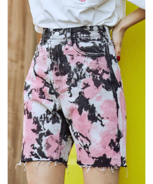 jouetie（ジュエティ）の「デニムハーフパンツ（デニムパンツ・レディース・ブラック/インディゴ・S/M）」の2枚目の写真