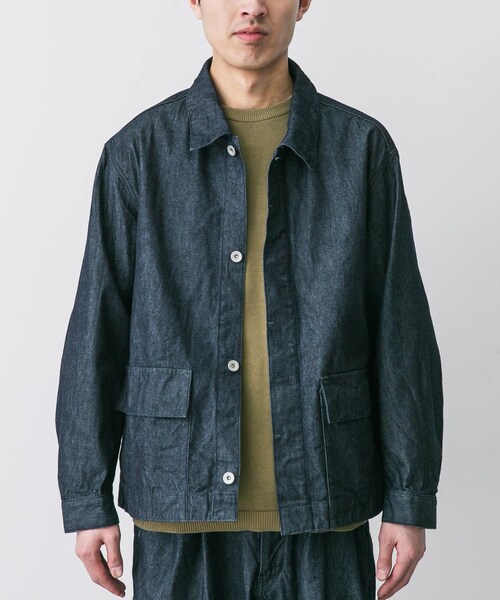 URBAN RESEARCH DOORS（アーバンリサーチドアーズ）の「STILL BY HAND　10oz denim jacket（デニムジャケット・メンズ・ECRU/NAVY・46/48）」の2枚目の写真