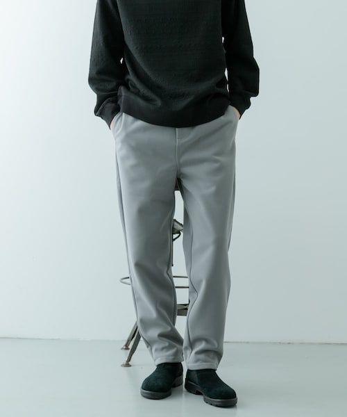 ITEMS URBANRESEARCH(アイテムズ アーバンリサーチ)の「WINDPROOF 裏フリースボンディング パンツ(その他パンツ・メンズ・GRY/KHK/BLK・M/L)」の2枚目の写真