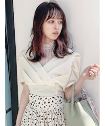 dazzlin | カシュクールレースカットソー(Tシャツ/カットソー)