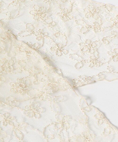 URBAN RESEARCH Sonny Label（アーバンリサーチサニーレーベル）の「チュールエンブロイダリーストール（ストール/ショール・レディース・オフ/ブラック・one）」の11枚目の写真