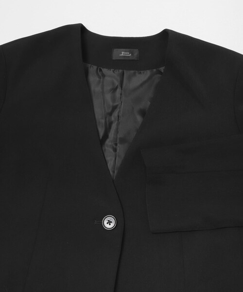 URBAN RESEARCH DOORS（アーバンリサーチドアーズ）の「ノーカラージャケット（その他アウター・レディース・NAVY/BLACK・Free）」の12枚目の写真