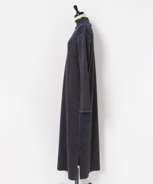 THE GOODLAND MARKET（ザグッドランドマーケット）の「&her　Smooth Rib Onepiece（ワンピース・レディース・CHARCOAL/OFF・FREE）」の19枚目の写真
