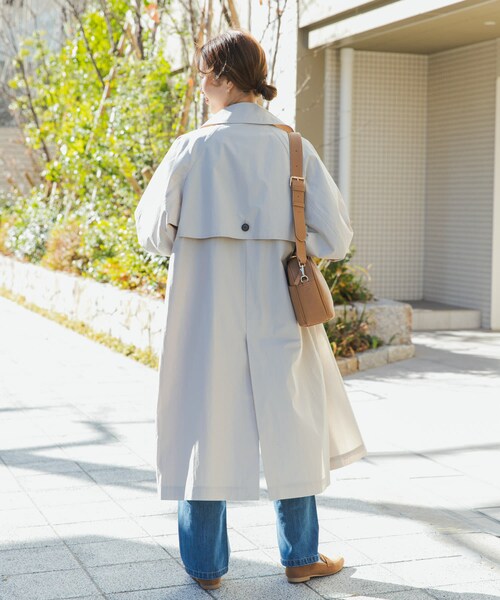 URBAN RESEARCH DOORS(アーバンリサーチドアーズ)の「袖ボリュームスタンドコート(ステンカラーコート・レディース・L.BEIGE/BEIGE・Free)」の20枚目の写真