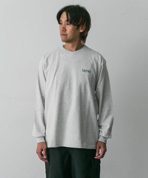 URBAN RESEARCH DOORS(アーバンリサーチドアーズ)の「L.L.Bean Union Long-Sleeve T-shirts(Tシャツ/カットソー・メンズ・F.Green/White/Birch/Navy/T.Charcoal・M/L/XL)」の11枚目の写真