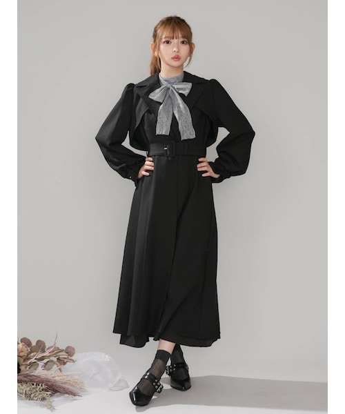 EATME（イートミー）の「ボリュームスリーブトレンチコート（トレンチコート・レディース・ミックス/ブラック/ベージュ・S/M）」の2枚目の写真