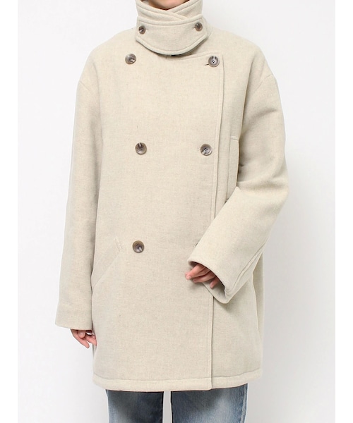 Ungrid（アングリッド）の「ハイネックミドル丈コート（その他アウター・レディース・アイボリー/ネイビー/イエロー・S/M）」の7枚目の写真