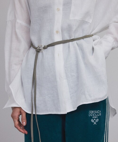 ADAM ET ROPE'（アダムエロペ）の「【AXEP（アクセップ）】mini buckle silver（ベルト・レディース・シルバー・F）」の13枚目の写真