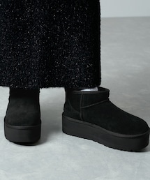 ADAM ET ROPE'（アダムエロペ）の「【UGG(アグ)】クラシック ウルトラ ミニ プラットフォーム（ブーツ）」