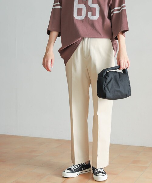 URBAN RESEARCH DOORS(アーバンリサーチドアーズ)の「ハイウエストチノパンツ(チノパンツ・レディース・BEIGE/L.BEIGE・S/M/L)」の9枚目の写真