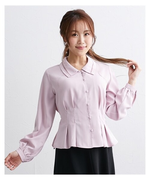 nissen（ニッセン）の「【大きい胸専用】ビッグカラーウエストタック