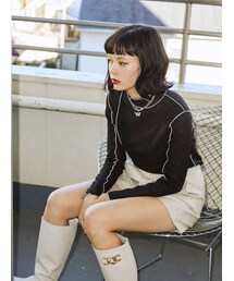 jouetie | しぼしぼシースルーメロートップス(Tシャツ/カットソー)