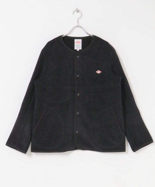 URBAN RESEARCH DOORS（アーバンリサーチドアーズ）の「DANTON　FLEECE COLLARLESS JACKET（ノーカラージャケット・メンズ・BLACK/MARBLE/DK GREY/C GREY/KHAKI/GREEN/DK ORANGE・40/42/44）」の12枚目の写真