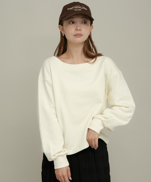 URBAN RESEARCH Sonny Label（アーバンリサーチサニーレーベル）の「ワイドクルーネックスウェット（スウェット・レディース・オフ/グレー/ピンク/イエロー・FREE）」の7枚目の写真