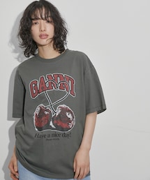 ADAM ET ROPE' | 【GANNI(ガニー)】FUTURE HEAVY CHERRY DROP SHOULDER T-SHIRT(Tシャツ/カットソー)