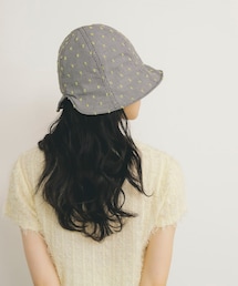 KBF | 刺繍チェックチューリップHAT(ハット)