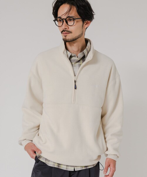 URBAN RESEARCH(アーバンリサーチ)の「『別注』THOUSAND MILE×URBAN RESEARCH ニットフリースハーフジッププルオーバー(その他トップス・メンズ・BLACK/CHARCOAL/NAVY/OFF・M/L)」の10枚目の写真