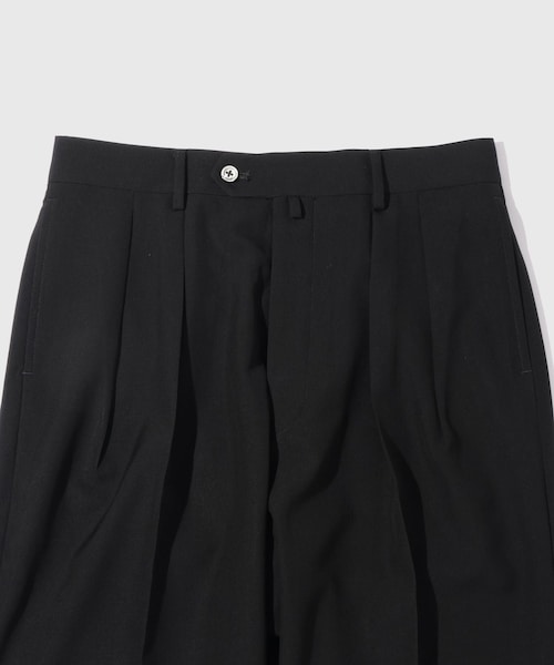 ADAM ET ROPE'(アダムエロペ)の「【NEAT/ニート】Wool Poplin Wide(その他パンツ・メンズ・ブラック・44/46/48)」の5枚目の写真