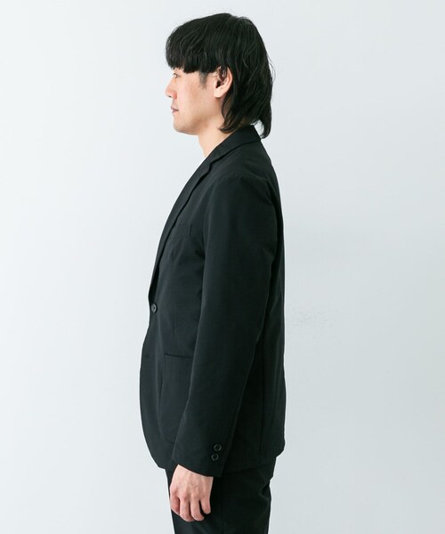 URBAN RESEARCH DOORS（アーバンリサーチドアーズ）の「『イージーケア』LIFE STYLE TAILOR　シアサッカーコンフォータブルジャケット（その他アウター・メンズ・BLACK/NAVY・S/M/L/XL）」の15枚目の写真