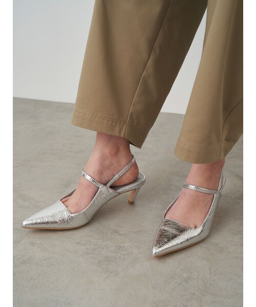 ELENDEEK（エレンディーク）の「POINTED TOE MULE（サンダル・レディース・ブラック/シルバー/ゴールド/ミックス・37/38）」の16枚目の写真