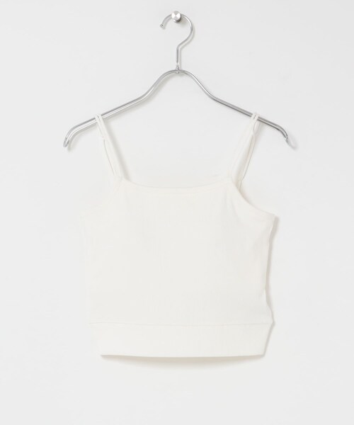KBF（ケイビーエフ）の「ダブルストラップクロップドキャミソール（キャミソール・レディース・OFF・One）」の3枚目の写真