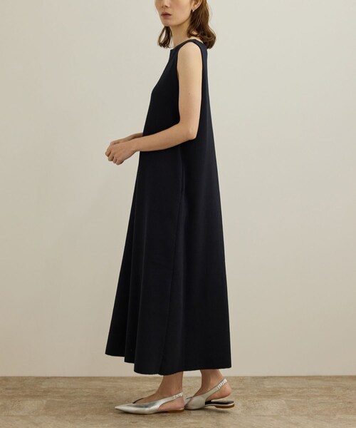 ROPE'(ロペ)の「シルクコットン総針Aラインワンピース/イージーケア(ワンピース・レディース・ネイビー/レッド・F)」の13枚目の写真