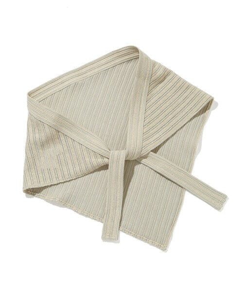 ADAM ET ROPE'（アダムエロペ）の「【La Maison de Lyllis（メゾンドリリス）】KERCHIEF（その他ヘアアクセサリー・レディース・オフホワイト/ダークブラウン・F）」の5枚目の写真