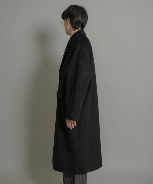 SENSE OF PLACE by URBAN RESEARCH(センスオブプレイスバイアーバンリサーチ)の「ウールブレンドダブルロングコート(テーラードジャケット・メンズ・BLACK/MOCHA・M/L)」の18枚目の写真