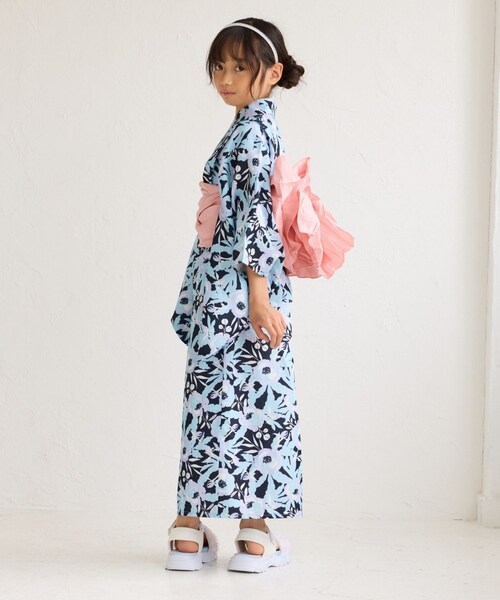 ROPE' PICNIC(ロペピクニック)の「【KIDS/キッズ】浴衣キャミワンピースセット(浴衣・キッズ・ネイビー/クリーム・L/M/S)」の9枚目の写真