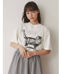merry jenny | 【WEB限定】walk CAT Tee(Tシャツ/カットソー)