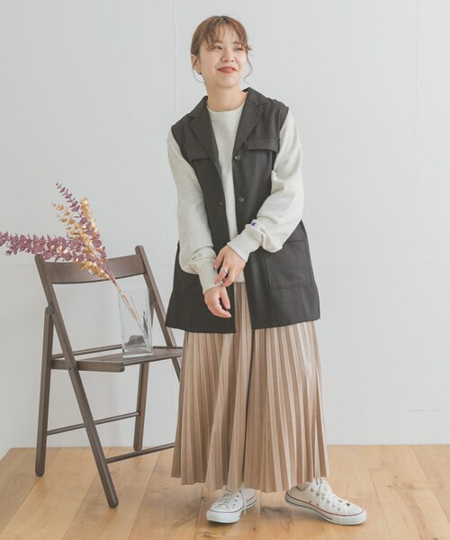 ITEMS URBANRESEARCH（アイテムズ アーバンリサーチ）の「ミリタリーベスト（ベスト・レディース・GRN/BEG/BLK・FREE）」の9枚目の写真