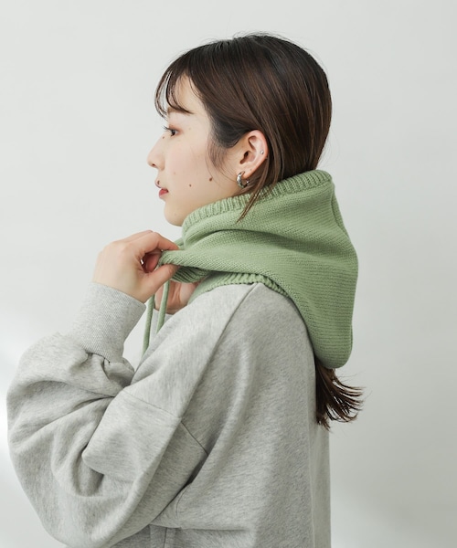 SENSE OF PLACE by URBAN RESEARCH(センスオブプレイスバイアーバンリサーチ)の「バラクラバ(ニットキャップ/ビーニー・レディース・GREEN/BLACK/IVORY・one)」の14枚目の写真