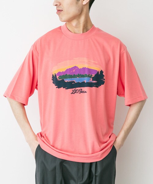 URBAN RESEARCH DOORS（アーバンリサーチドアーズ）の「L.L.Bean　Canton Mt Lake Graphic T-shirts（Tシャツ/カットソー・メンズ・Off white/Sand/Navy/Pink・M/L/XL）」の4枚目の写真