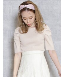 dazzlin | 2WAYネックルックリブニットトップス(ニット/セーター)