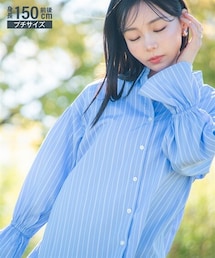 nissen | 小さいサイズ　キャンディースリーブシャツ　低身長さん・小柄女性(シャツ/ブラウス)