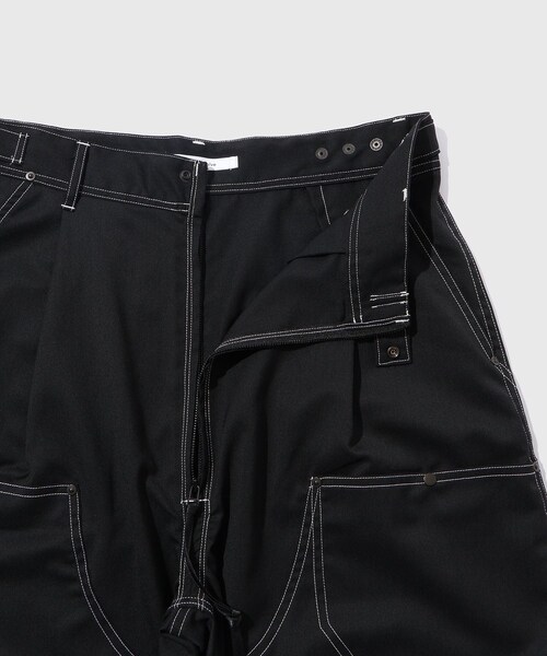 ADAM ET ROPE'（アダムエロペ）の「《別注》【Product Twelve/プロダクト トゥエルブ】Double Knee PT12 Work Trousers（カーゴパンツ・メンズ・ブラック/ブラック系・2/3）」の12枚目の写真