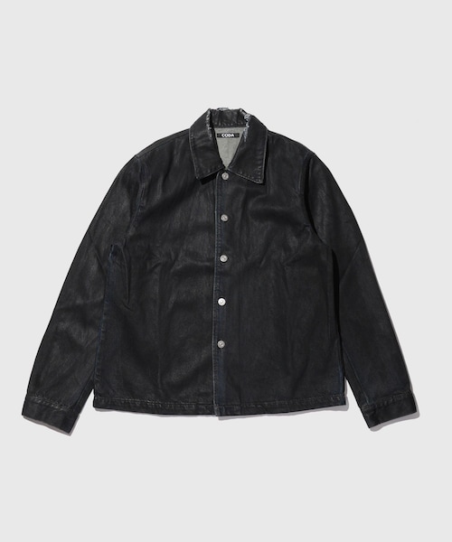 ADAM ET ROPE'(アダムエロペ)の「【CODA/コーダ】WAXED OFFSET DENIM TIERED JACKET(デニムジャケット・メンズ・ネイビー系・0/1/2)」の1枚目の写真