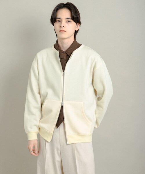 SENSE OF PLACE by URBAN RESEARCH(センスオブプレイスバイアーバンリサーチ)の「ウラキモウクルーネックジップスウェット(スウェット・メンズ・BLACK/GRAY/IVORY・M/L)」の8枚目の写真